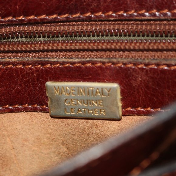Vintage Italy Leather Cross Body and/or Messenger Bag or Satchel Made In Italy - Picture 13 of 13